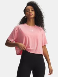 Футболка Under Armour Rival Boxy Tee Wash Wmn Pink