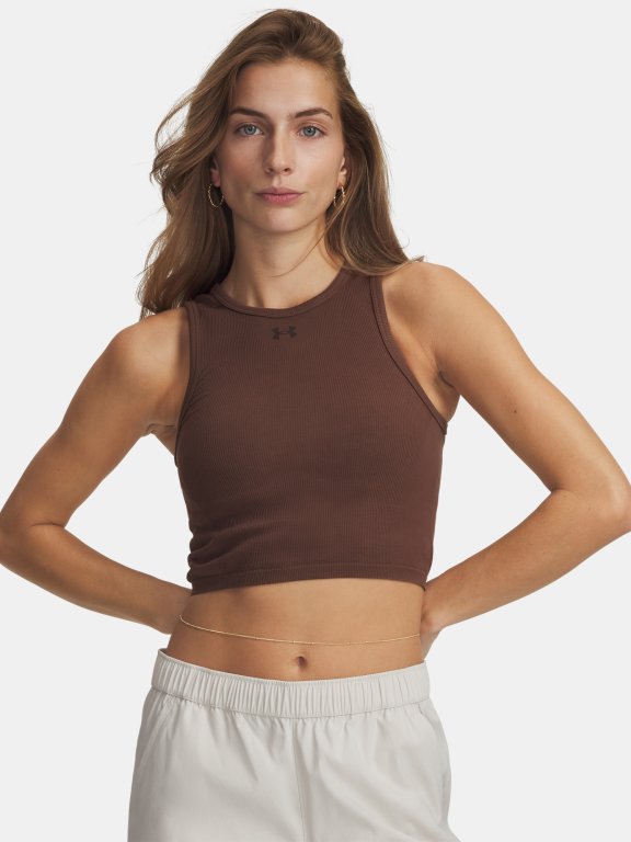 Майка Under Armour Seamless Cotton Hand Tank Wmn Brown