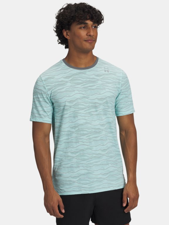 Футболка Under Armour Halo Jacquard SS Man Blue