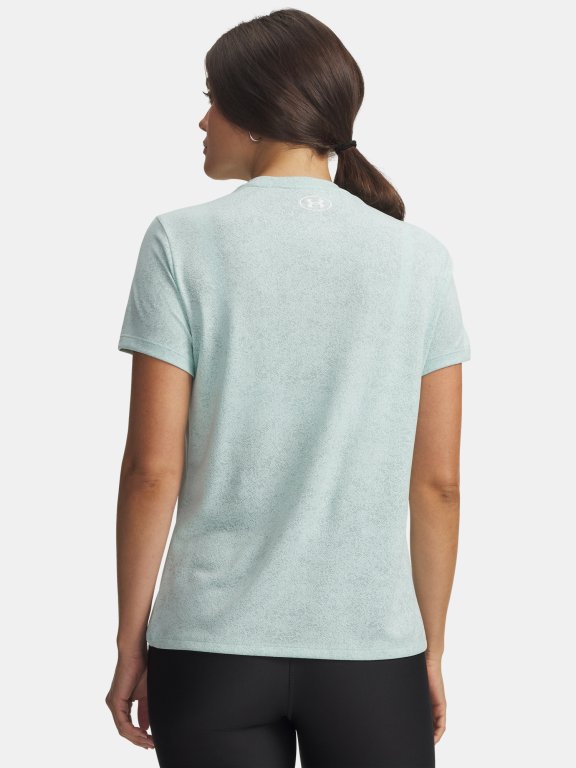 Футболка Under Armour Tech Pixelate SSc Wmn gray green