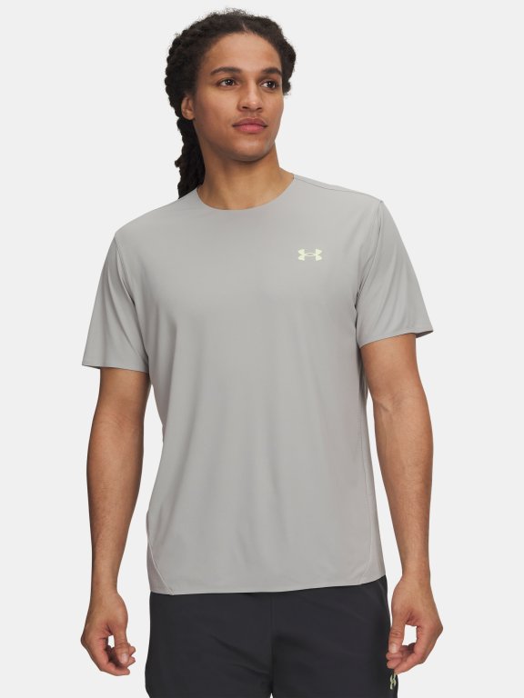 Футболка Under Armour Explore Trail Run Ulw SS Man green/grey