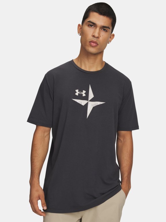 Футболка Under Armour Explore Graphic SS Man green/grey
