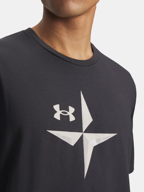 Футболка Under Armour Explore Graphic SS Man green/grey