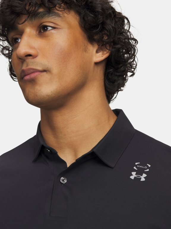 Футболка Under Armour Halo Bonded Polo Man black