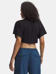 Футболка Under Armour Cropped Script SS Tee Wmn black