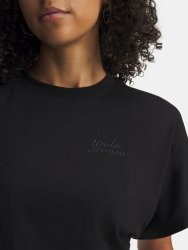 Футболка Under Armour Cropped Script SS Tee Wmn black