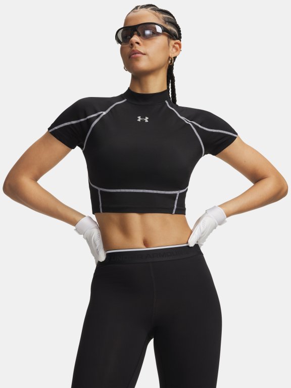 Футболка Under Armour Heatgear Elite Crop Mck SS Wmn black