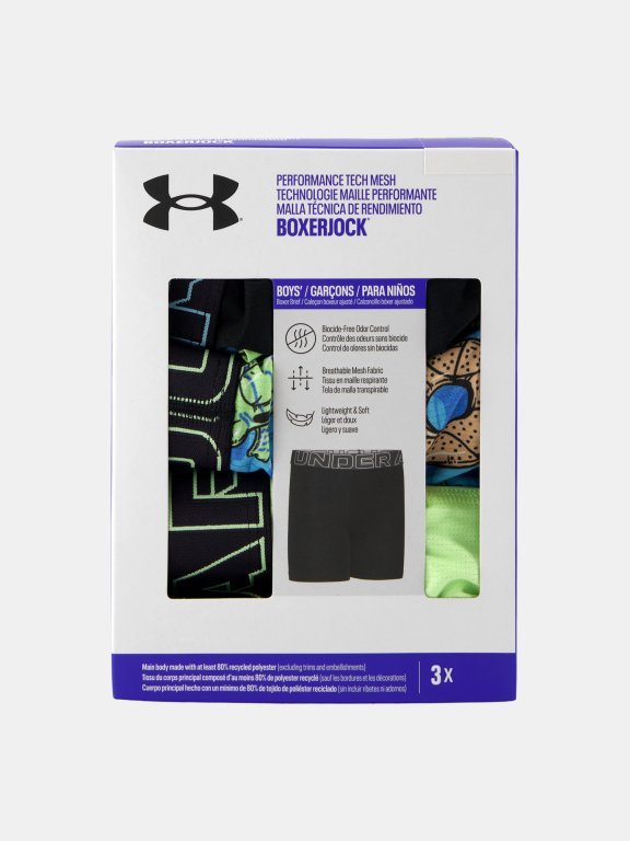 Боксерки Under Armour Performance Tech Mesh Boxers - Prints Jr