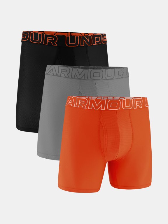 Боксерки Under Armour Performance Tech Mesh Boxers - Solid 6In Man Red