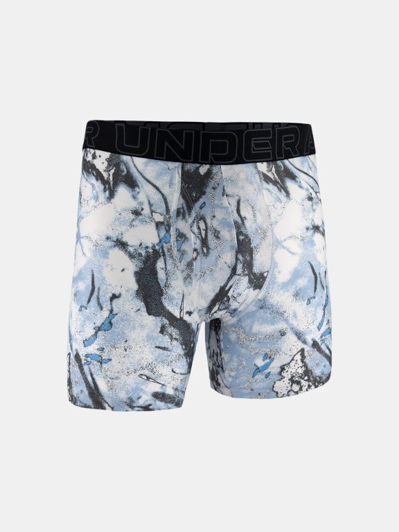 Боксерки Under Armour Performance Tech - Print 6In - 1Pk Man black