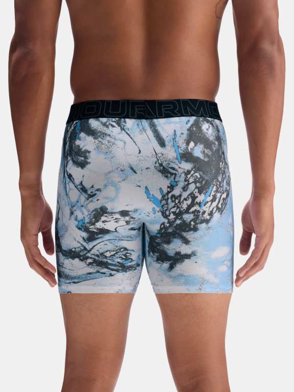 Боксерки Under Armour Performance Tech - Print 6In - 1Pk Man black