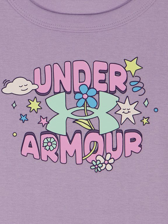 Комплект Under Armour Baby Tee Short Set Jr фіолетовий