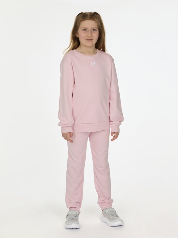 Комплект Under Armour Rival Crewneck Set Jr Pink