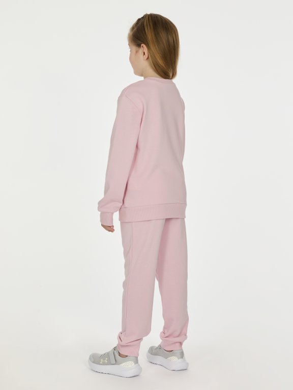 Комплект Under Armour Rival Crewneck Set Jr Pink