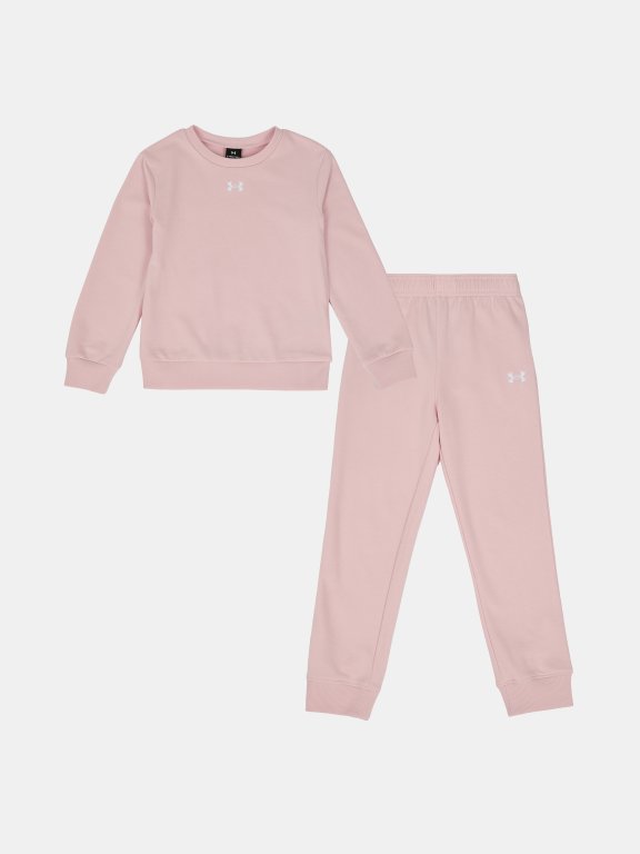 Комплект Under Armour Rival Crewneck Set Jr Pink