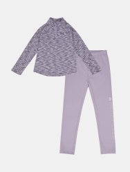 Комплект легінсів Under Armour 1/4 на блискавці-Ppl Jr фіолетовий