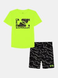 Дитячий комплект Under Armour Tech Printed SS Set Jr Yellow