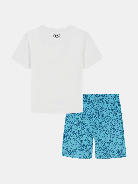 Дитячий комплект Under Armour Tech Printed SS Set Jr white