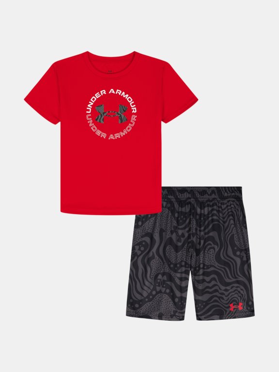 Комплект Under Armour Tech Printed SS Set Jr Red