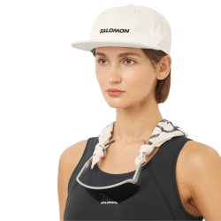 Кепка Salomon Logo Flat Cap - біла