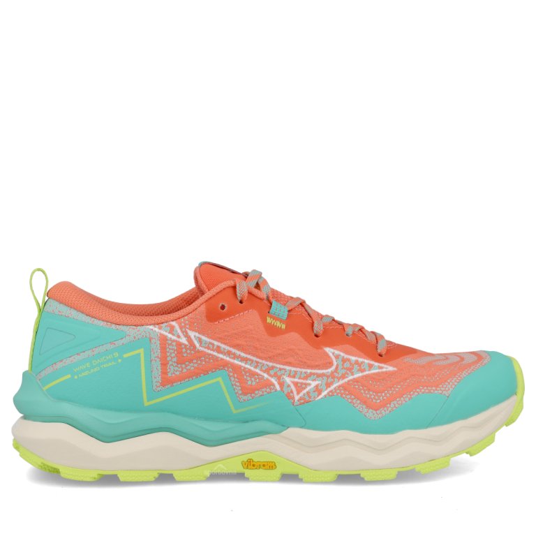 Кросівки Mizuno Wave Daichi 9 W - помаранчево/сині