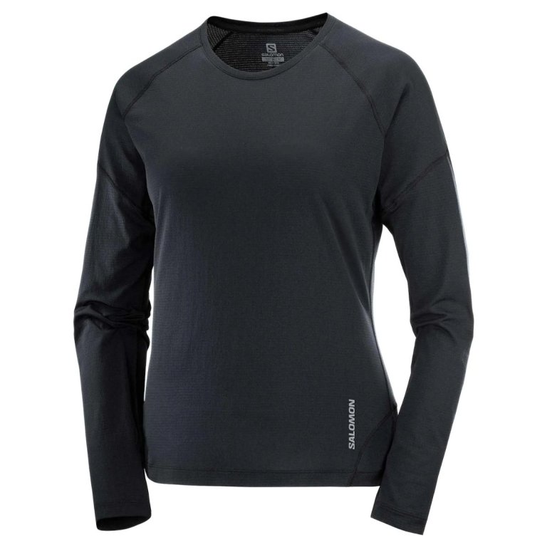 Футболка Salomon Cross Run LS Tee W - чорний