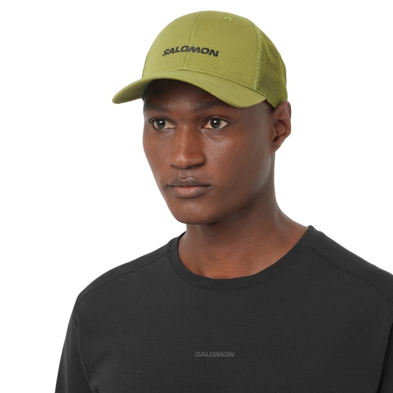Кепка Salomon Logo Trucker Cap - зелена