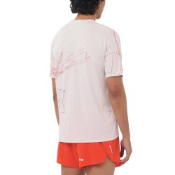 Salomon S/LAB Speed Tee M - білий/червоний