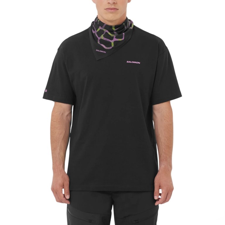 Tričko Salomon Wild Rays Ss Tee M - černá