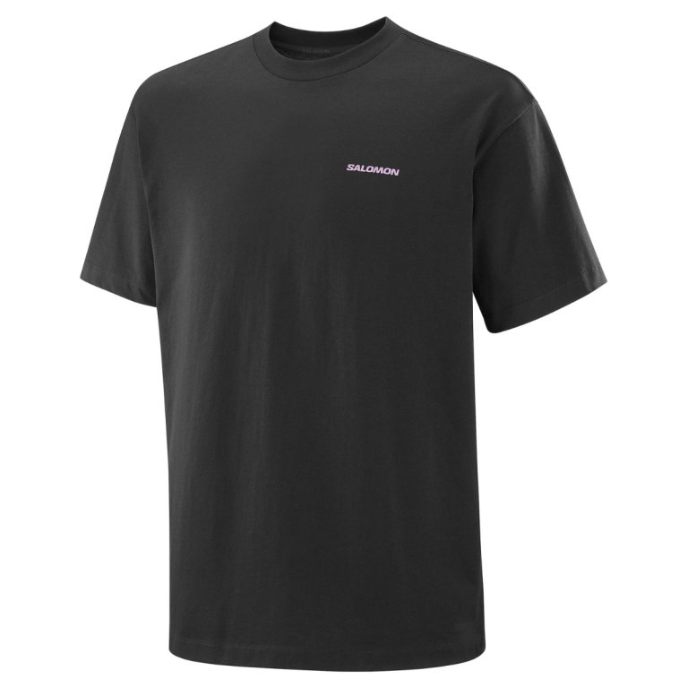 Tričko Salomon Wild Rays Ss Tee M - černá