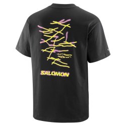 Tričko Salomon Wild Rays Ss Tee M - černá