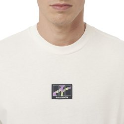 Футболка Salomon Wild Rays Label Ss Tee M - біла