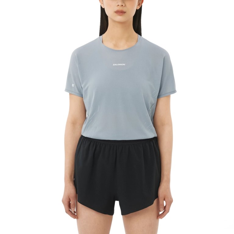 Футболка Salomon Sense Aero Ss Tee Gfx W - синя