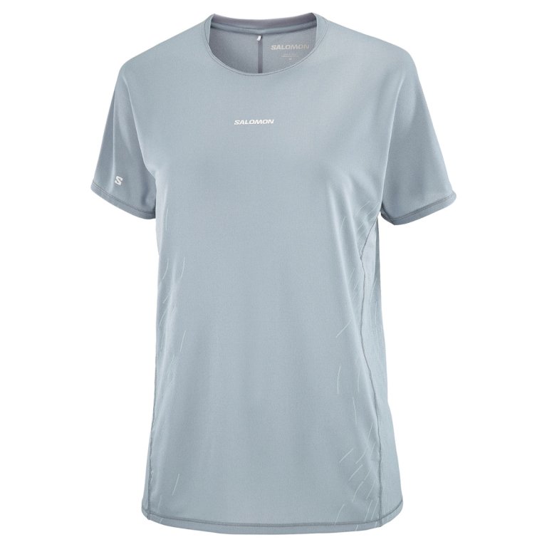 Футболка Salomon Sense Aero Ss Tee Gfx W - синя