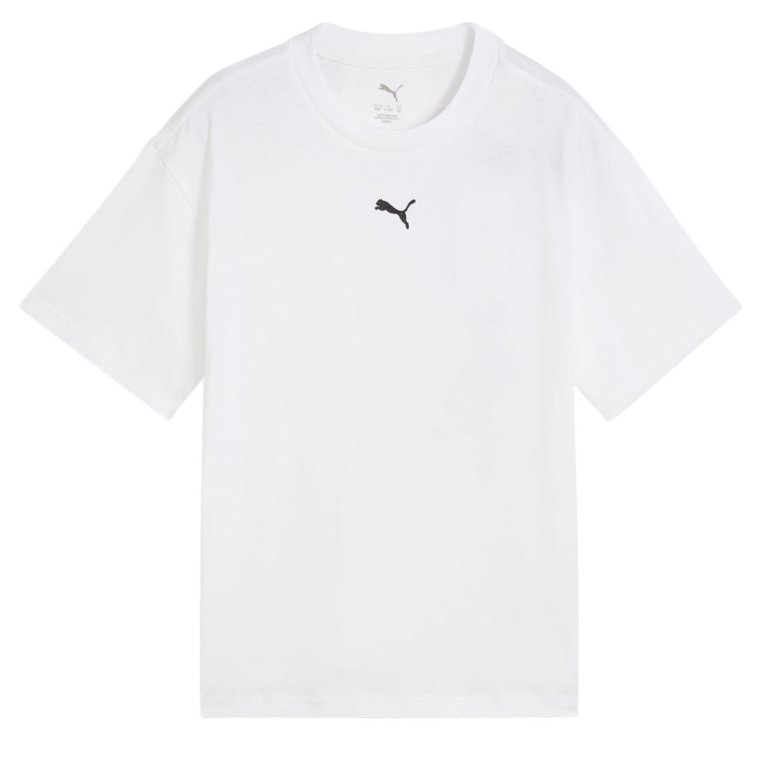 Футболка Puma ESS Centered Cat Logo Boxy Tee J - біла