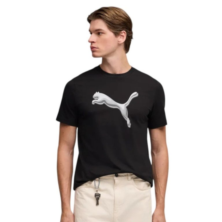 Футболка Puma Graphic Cat M - чорна