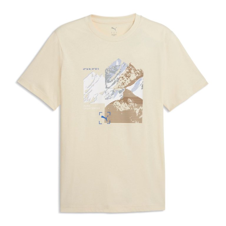 Футболка Puma Graphic Mountain Tee M - бежева