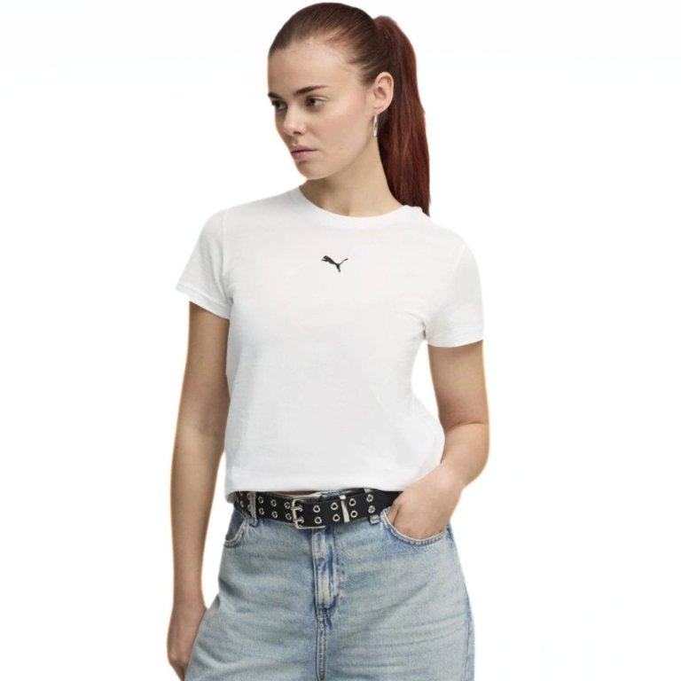 Футболка Puma ESS Centered Cat Logo Tee W - біла