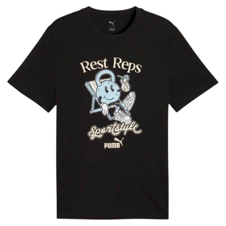 Футболка Puma Graphic Quote Tee M - чорна