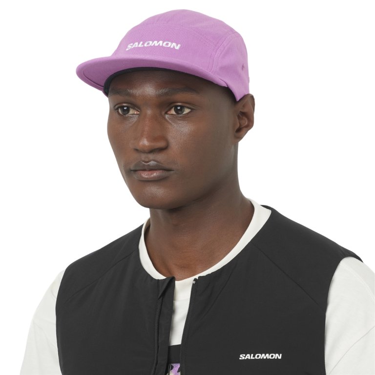 Кепка Salomon Logo 5 Panel - фіолетова