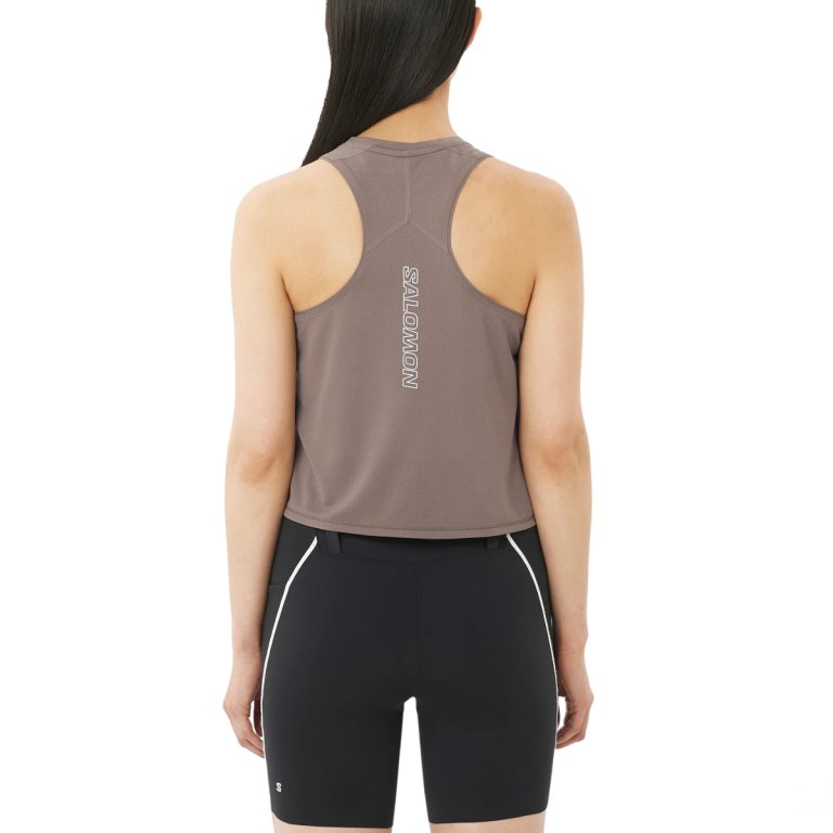 Майка Salomon Sense Aero Short Tank W - коричнева