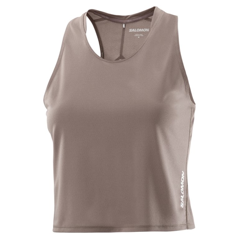 Майка Salomon Sense Aero Short Tank W - коричнева