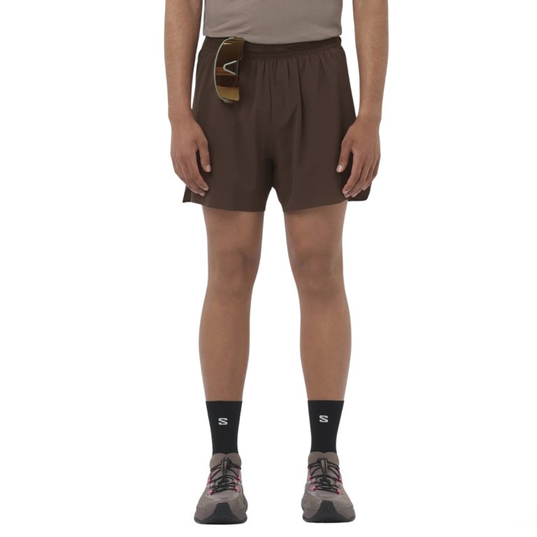 Шорти Salomon Sense Aero Stow 5" Shorts M - коричневі