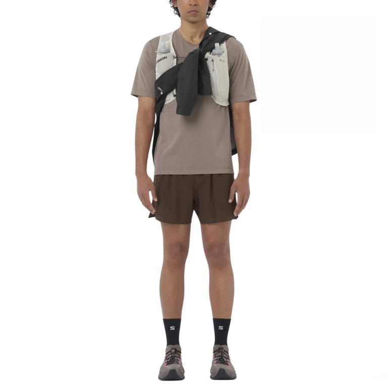 Шорти Salomon Sense Aero Stow 5" Shorts M - коричневі