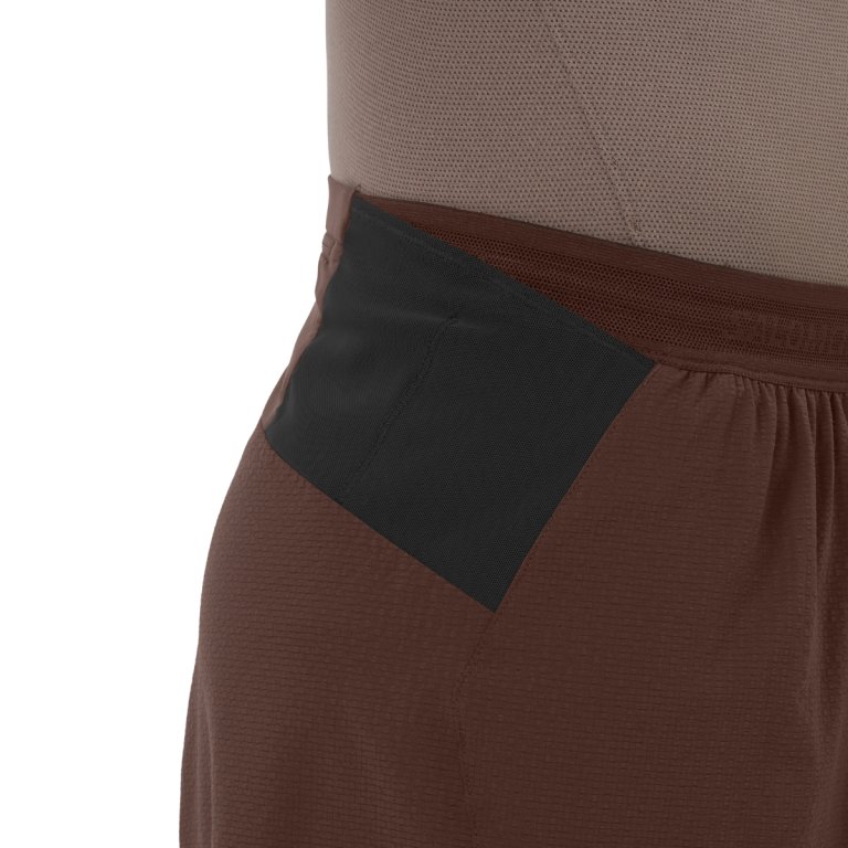 Шорти Salomon Sense Aero Stow 5" Shorts M - коричневі