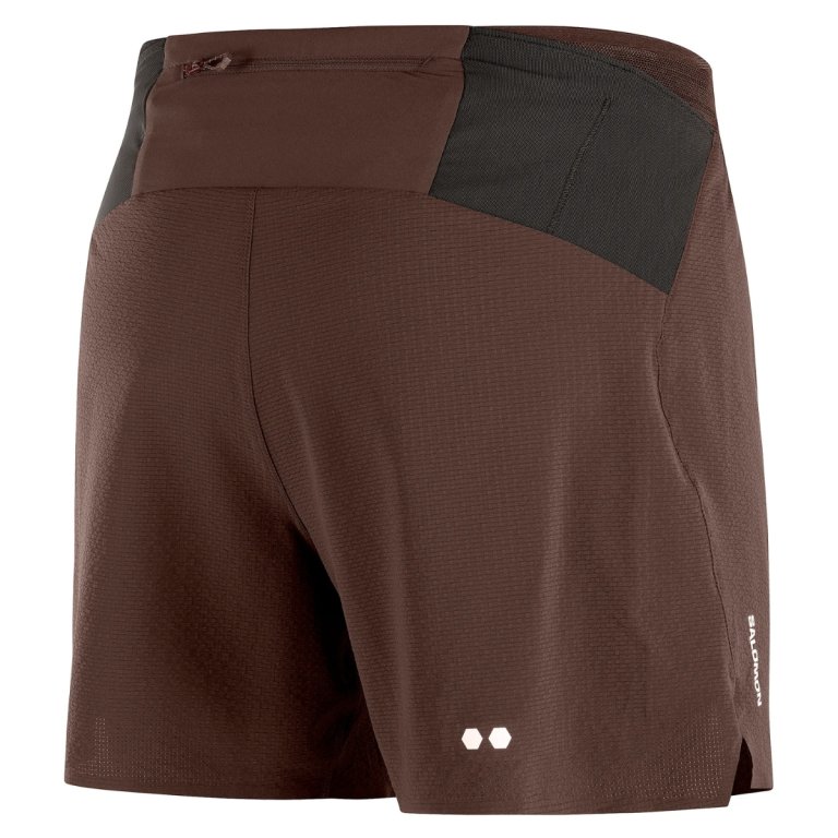 Шорти Salomon Sense Aero Stow 5" Shorts M - коричневі