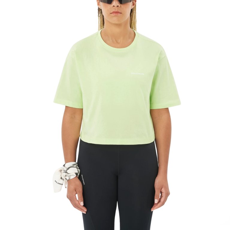Футболка Salomon Short SS Tee Relaxed W - зелена