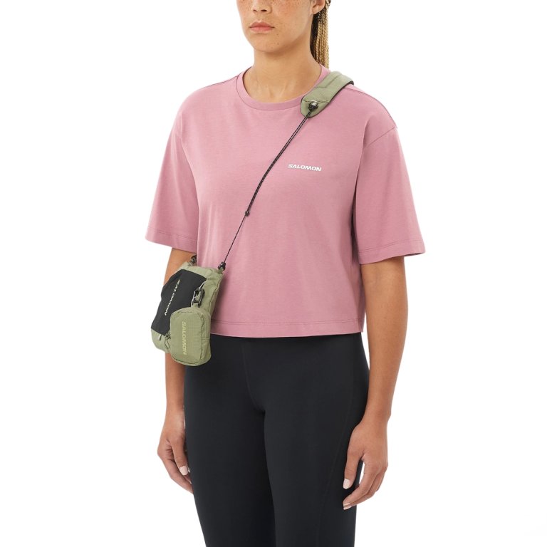 Футболка Salomon Short SS Tee Relaxed W - рожева