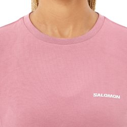 Футболка Salomon Short SS Tee Relaxed W - рожева