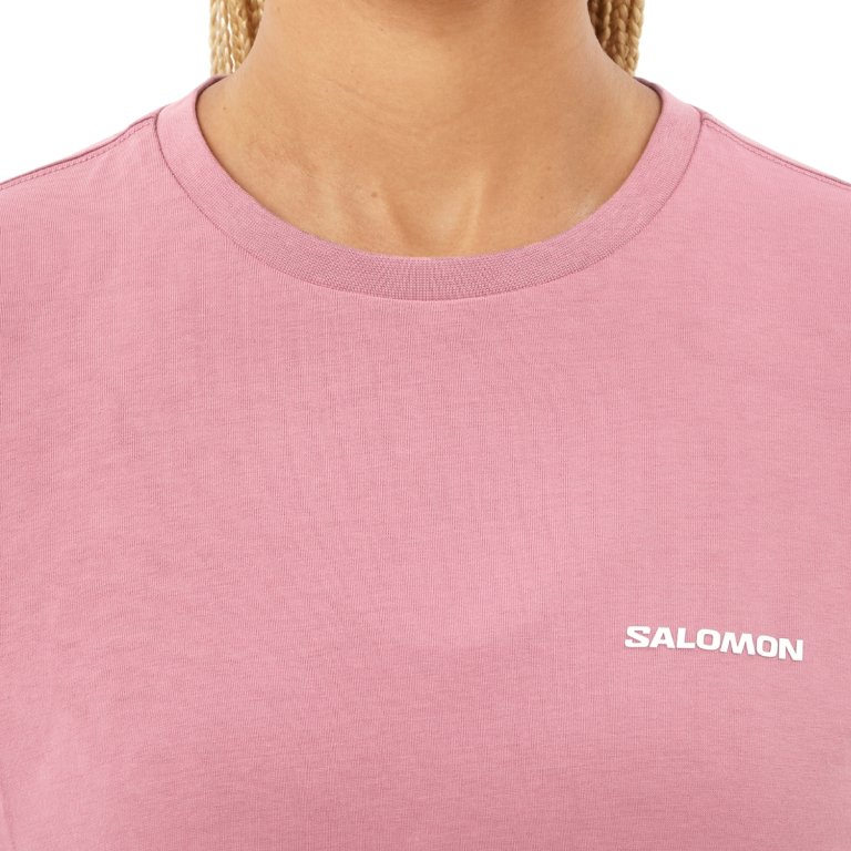 Футболка Salomon Short SS Tee Relaxed W - рожева